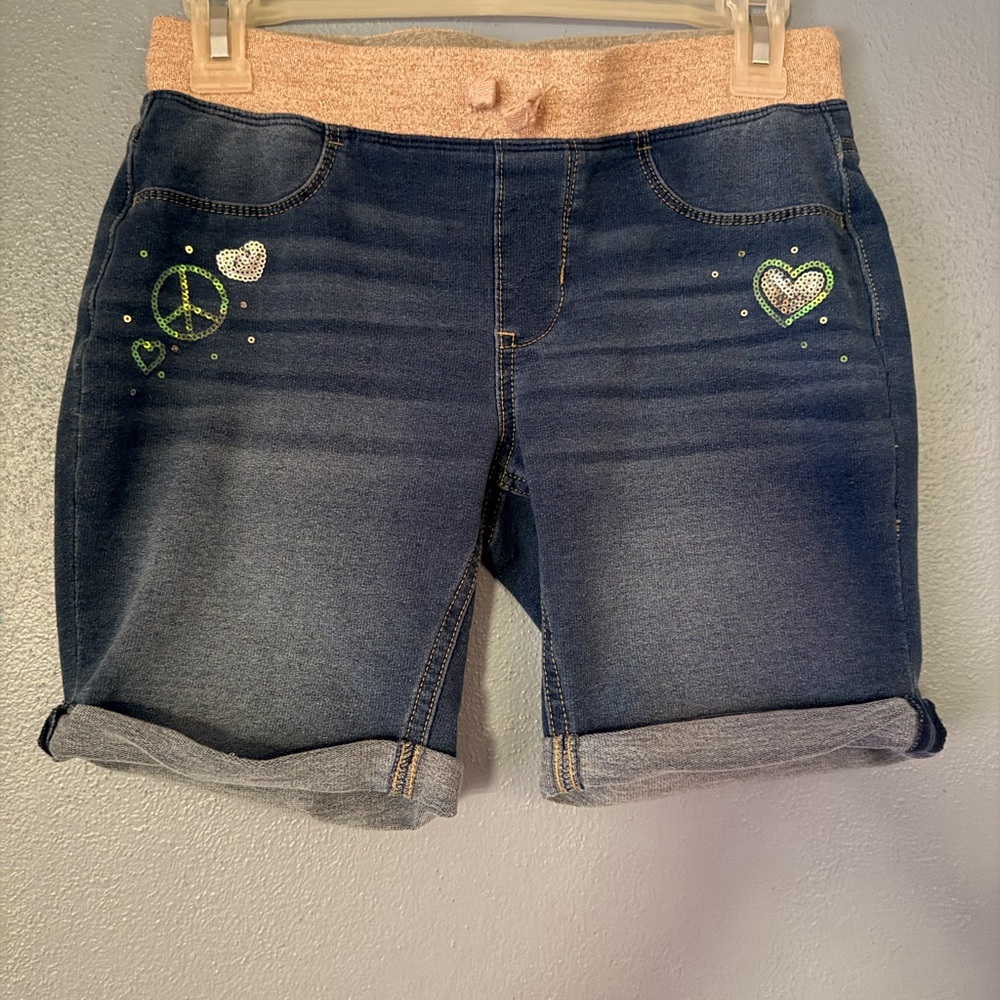 SO Ribbed waist Jegging Bermurda Shorts